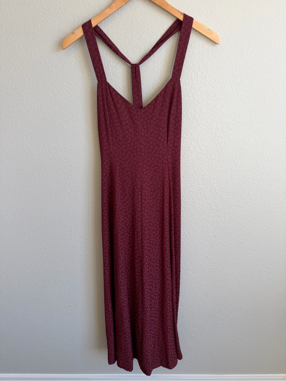 Women’s Burgundy Madewell Dress with Strappy Back